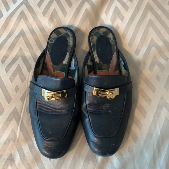 Hermès Oz Mule Navy/Gold 36 - Picture 2 of 4